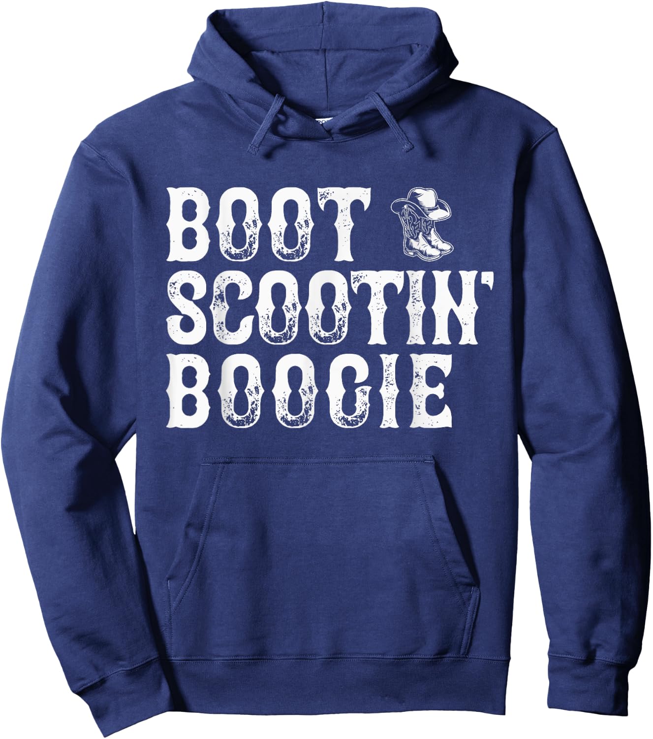 Boot Scootin’ Boogie Funny Country Music Hoodie - Hoodie | Navy