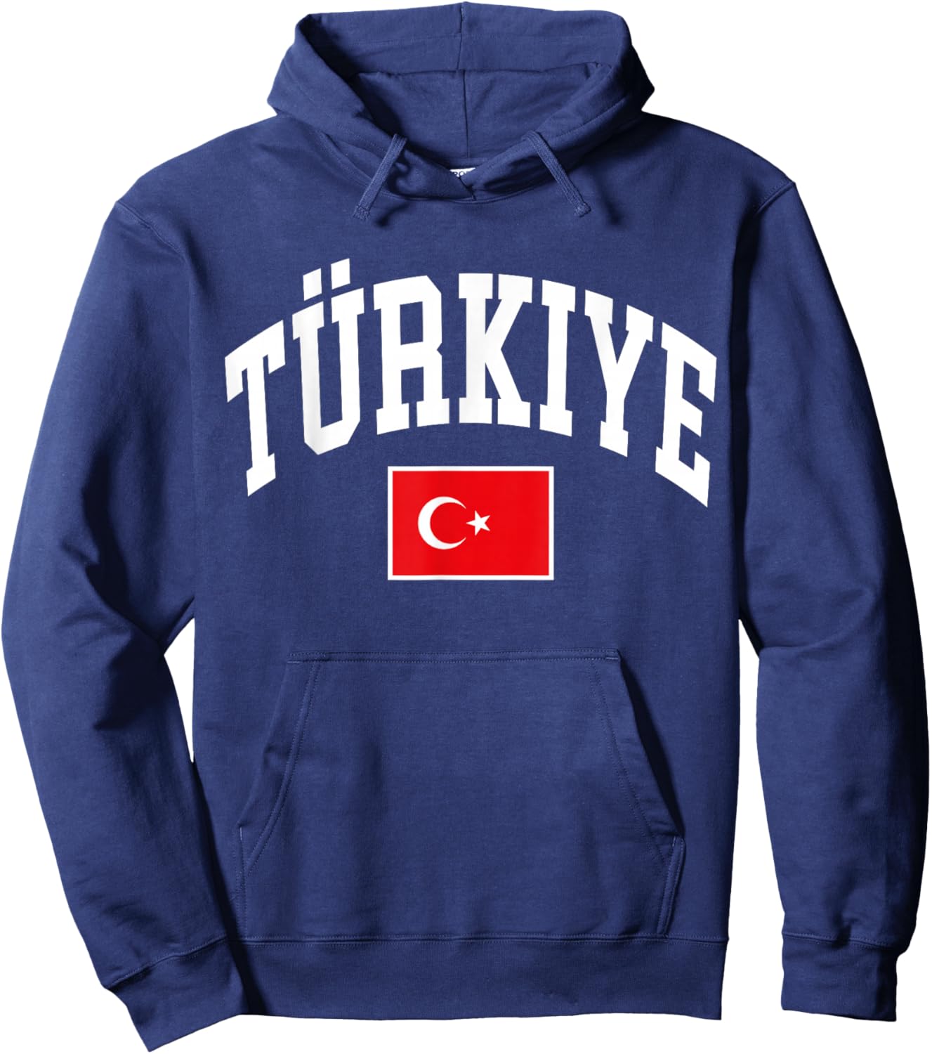 Turkey Turkish Turkiye Flag Graphic Hoodie - Hoodie | Navy