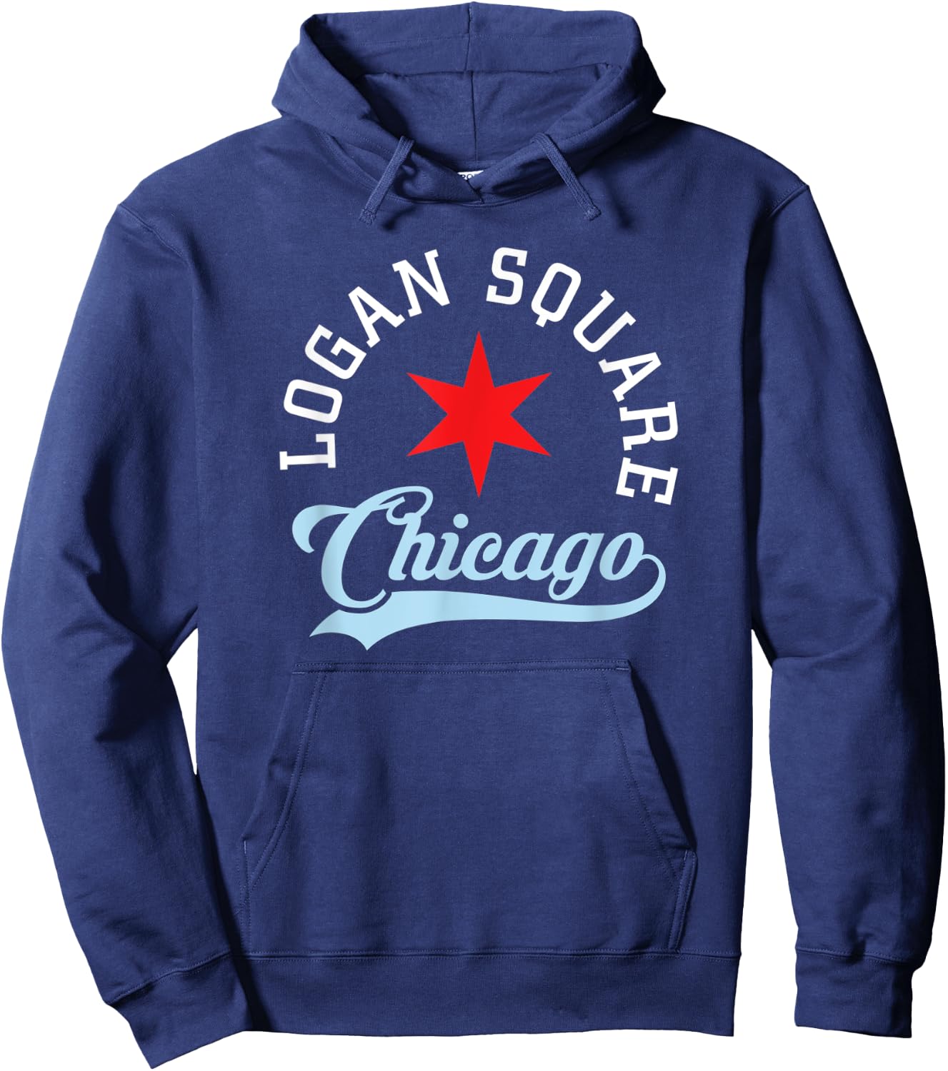 Logan Square Chicago Hoodie - Hoodie | Navy