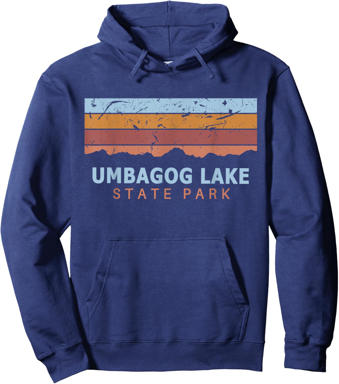 Umbagog Lake State Park New Hampshire Retro Cool Hoodie - Hoodie | Navy