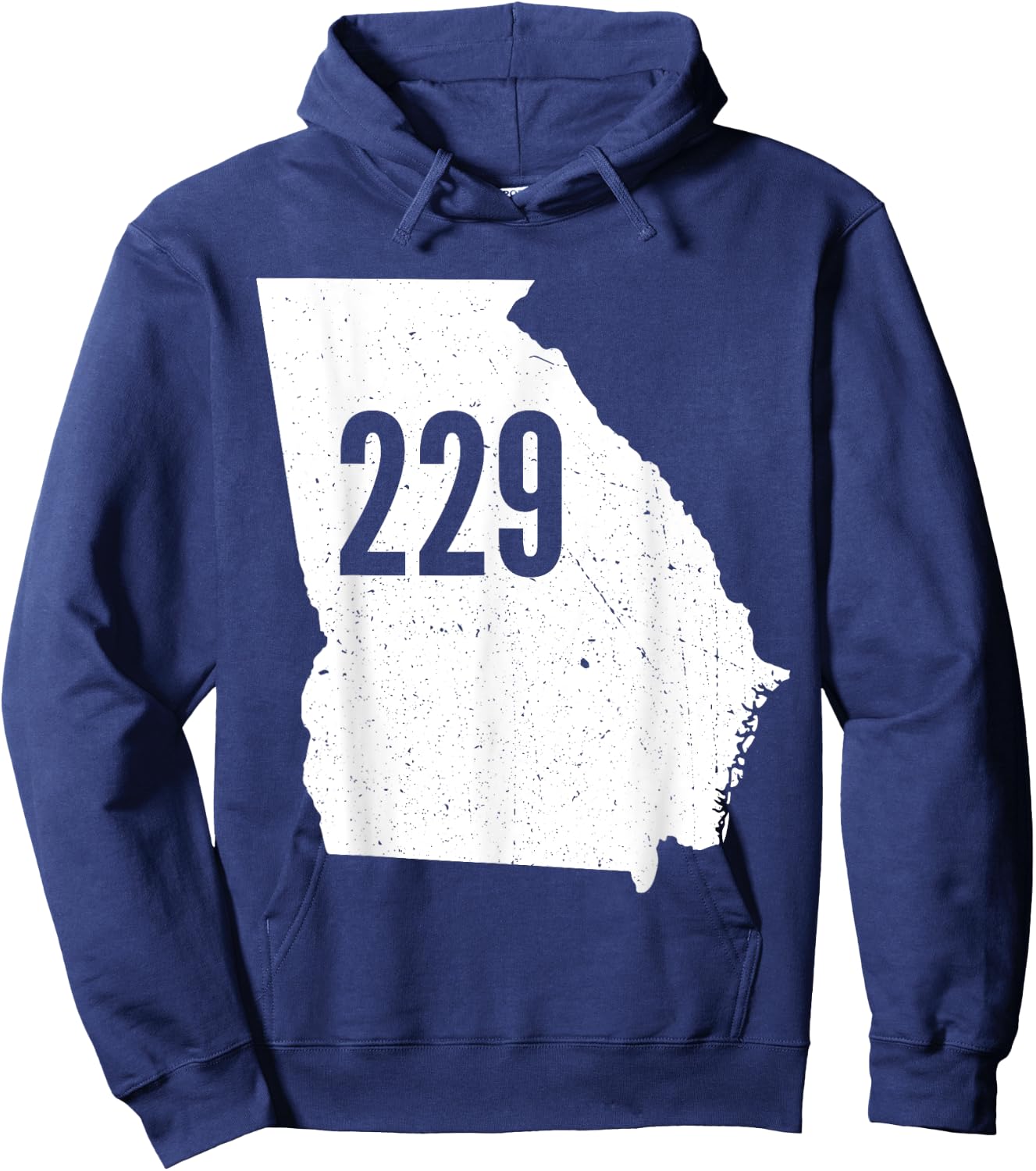 229 Georgia Area Code Outline State Southern Pride Hoodie - Hoodie | Navy