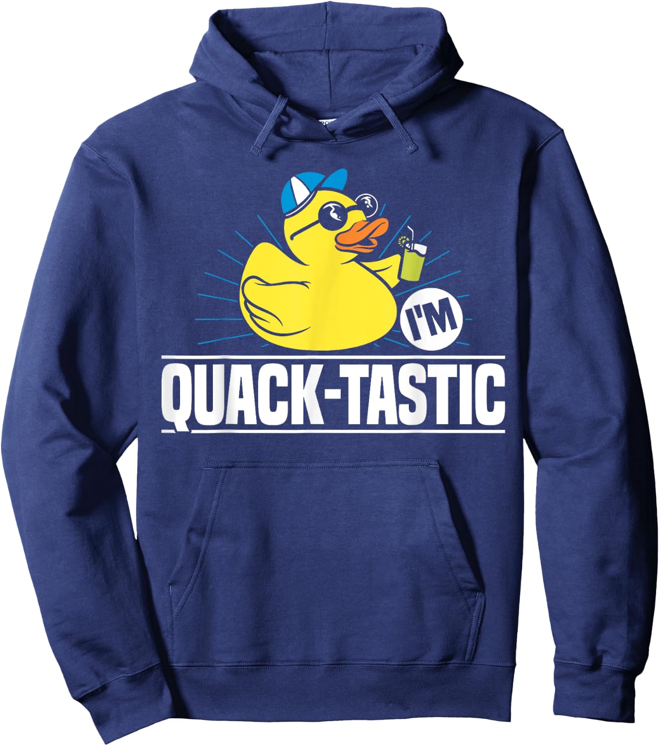Im Quack-Tastic Rubber Duck Bath Duck Hoodie - Hoodie | Navy