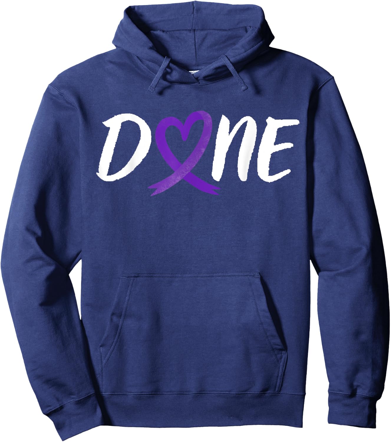 Done Last Day Of Radiation Chemo Leiomyosarcoma Cancer Heart Hoodie - Hoodie | Navy