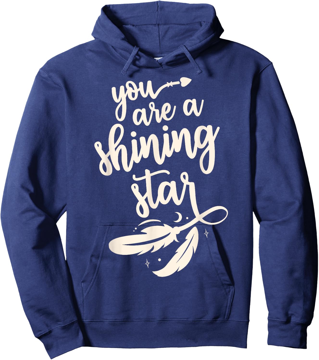 Cute you're a shining star pretty boho star for one you love Hoodie - Hoodie | Navy