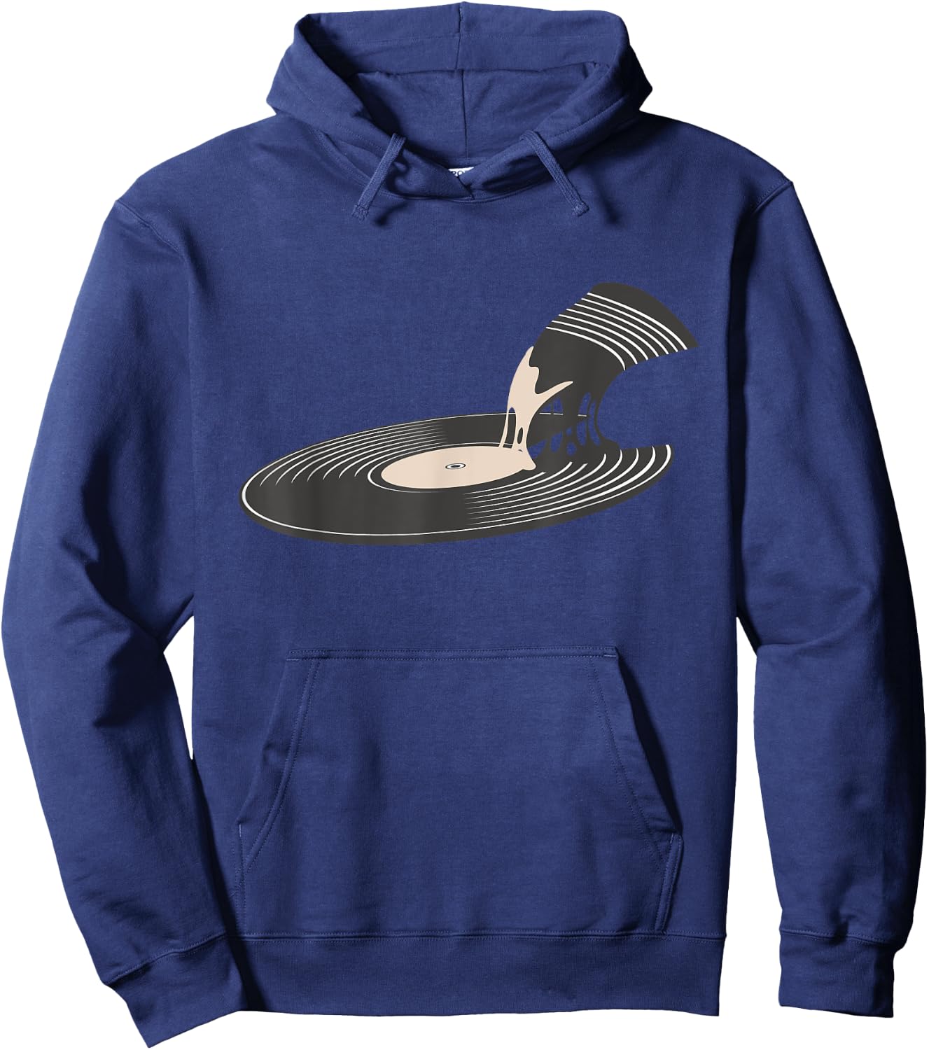 Vinyl Record Pizza Slice - Collector Music Lover RPM Hoodie - Hoodie | Navy
