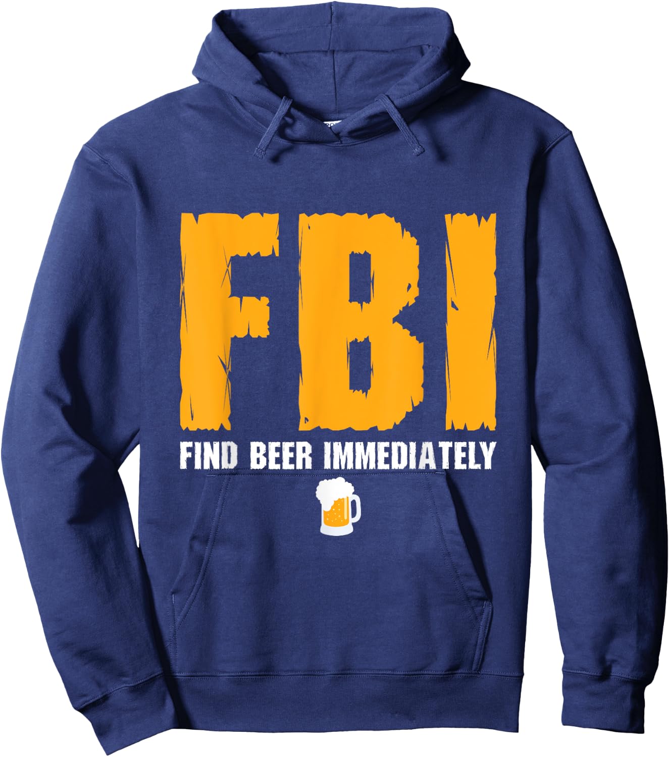FBI Find Beer Immediately Hoodie - Hoodie | Navy