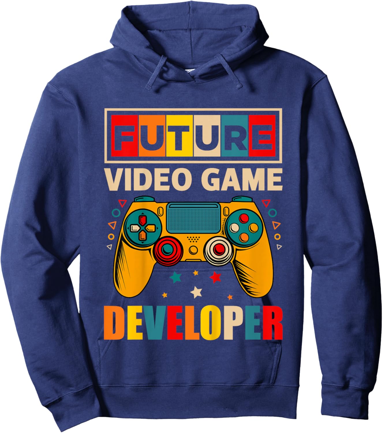 Kids Future Video Game Developer Toddler Boy Game Designer Gifts Hoodie - Hoodie | Navy