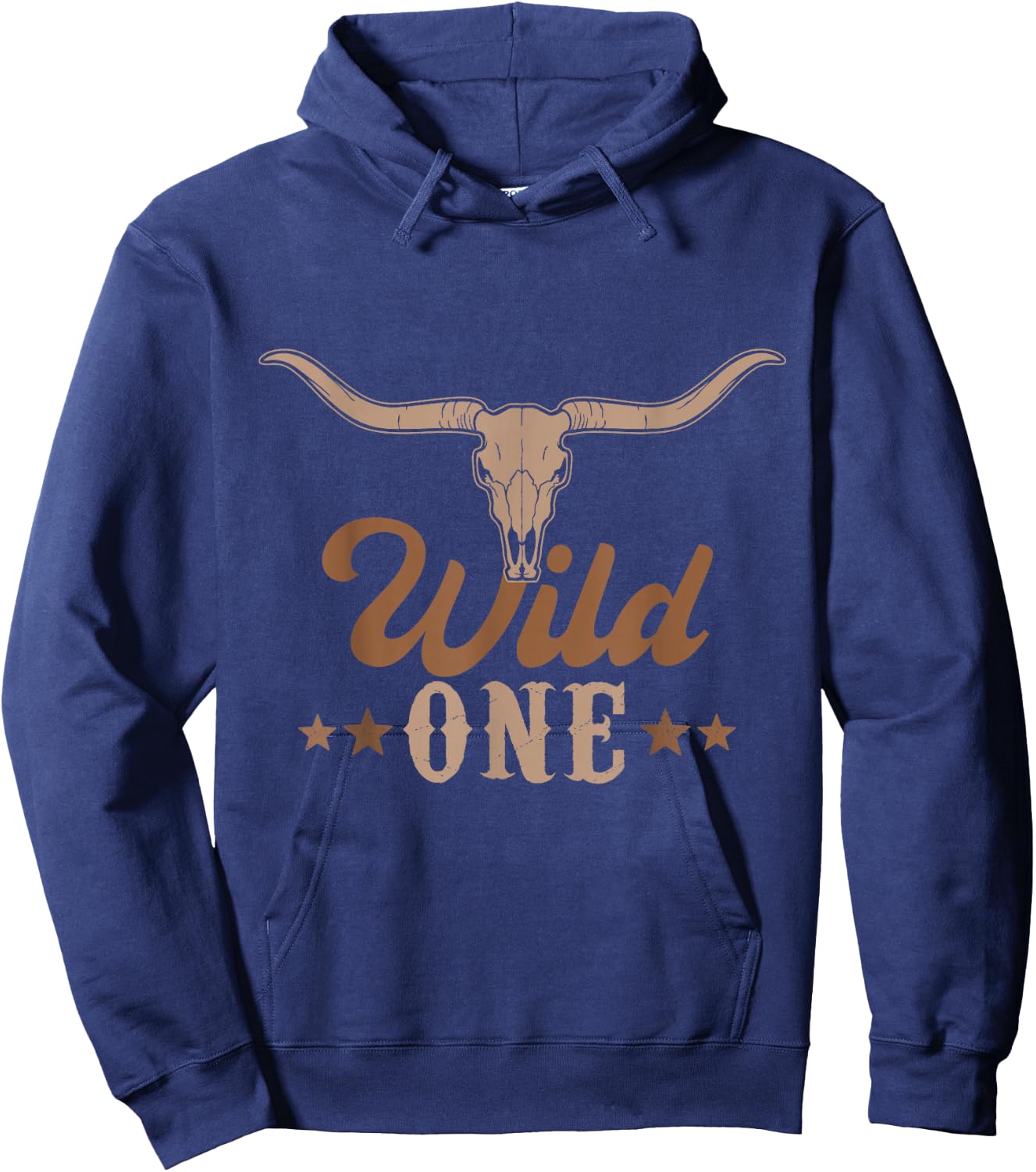 Wild One Cowboy Western Rodeo First Birthday Party Matching Hoodie - Hoodie | Navy