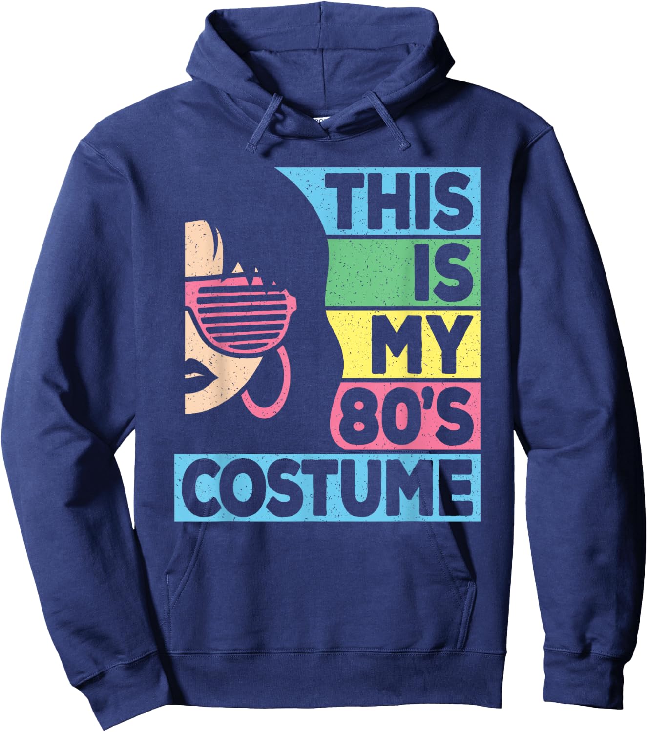 This Is My 80's Costume Women 1980s 80s Outfit Disco Party Hoodie - Hoodie | Navy