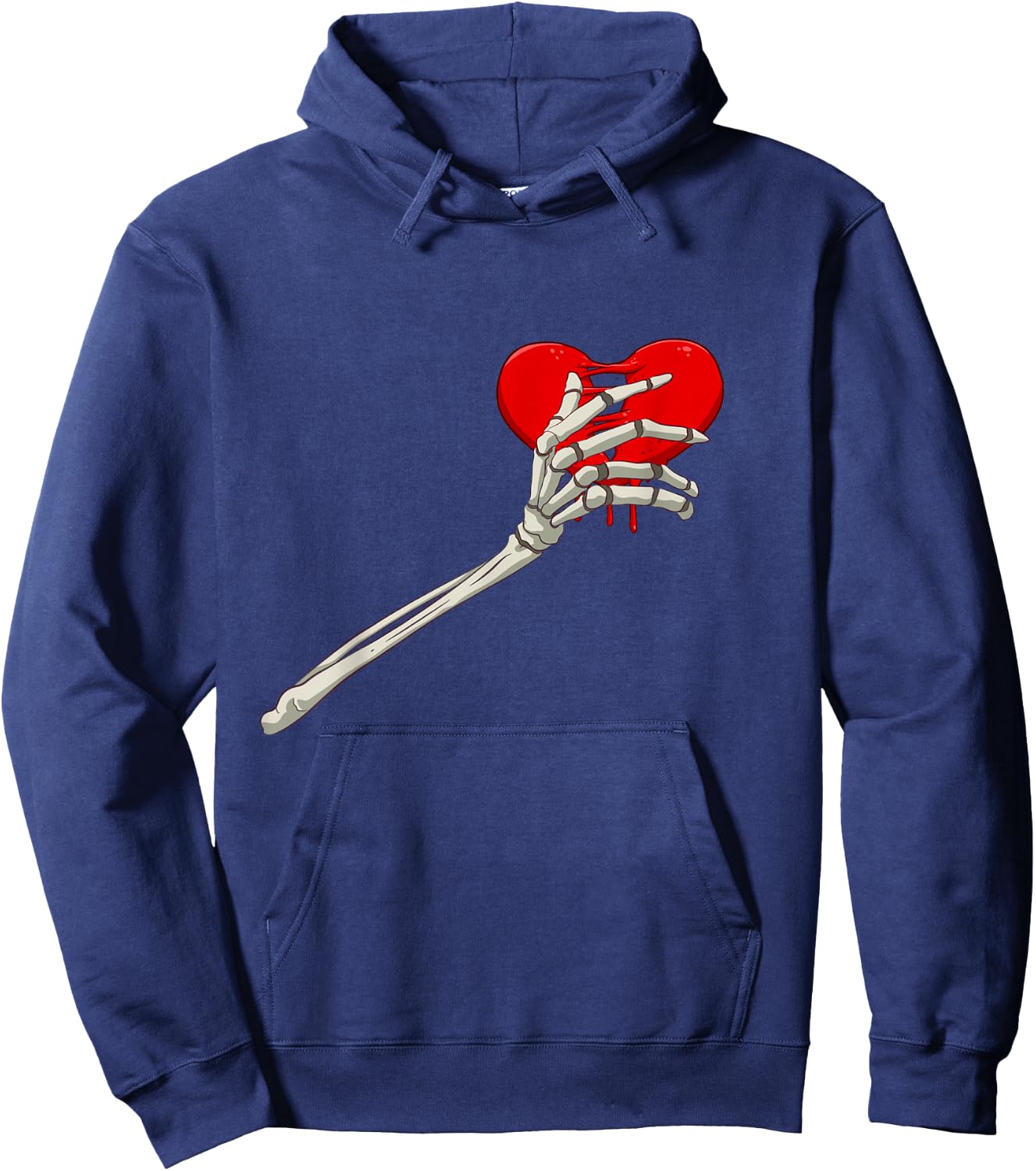 Skeleton Broken Heart Bones Divorce Breakup Heartbroken Hoodie - Hoodie | Navy