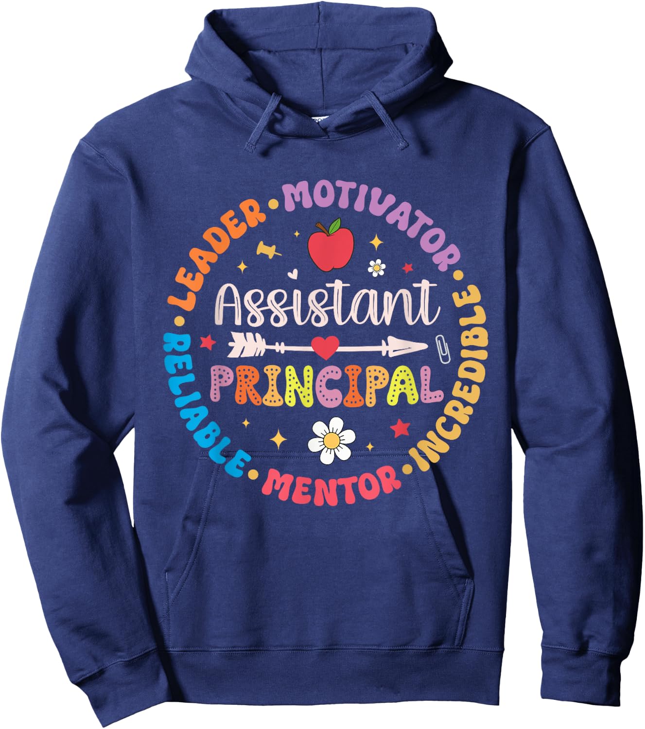 Groovy School Assistant Principal Teacher Appreciation Men Women Hoodie - Hoodie | Navy