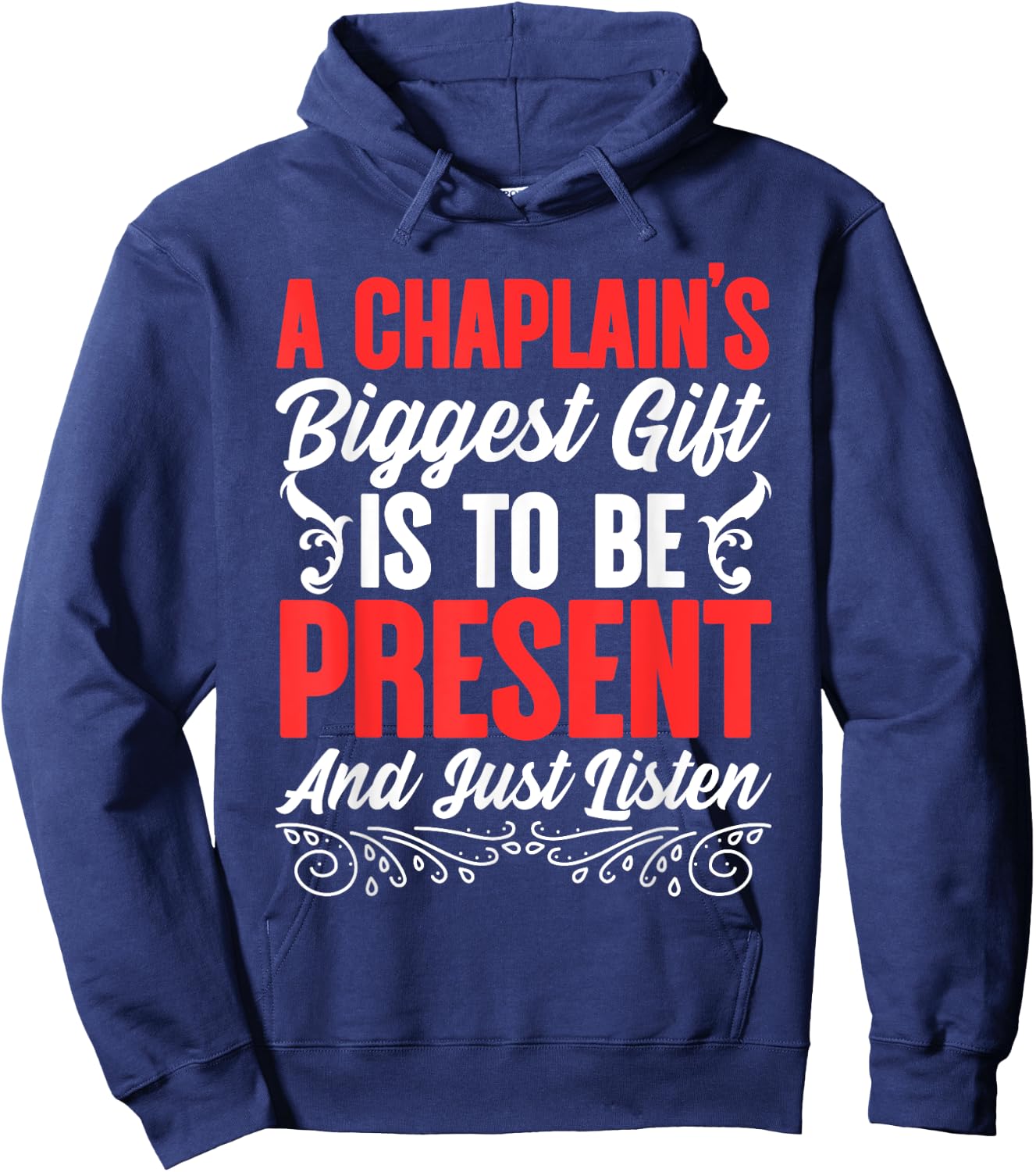 Chaplain Listen Guardian Religious Clergy Chaplain Hoodie - Hoodie | Navy