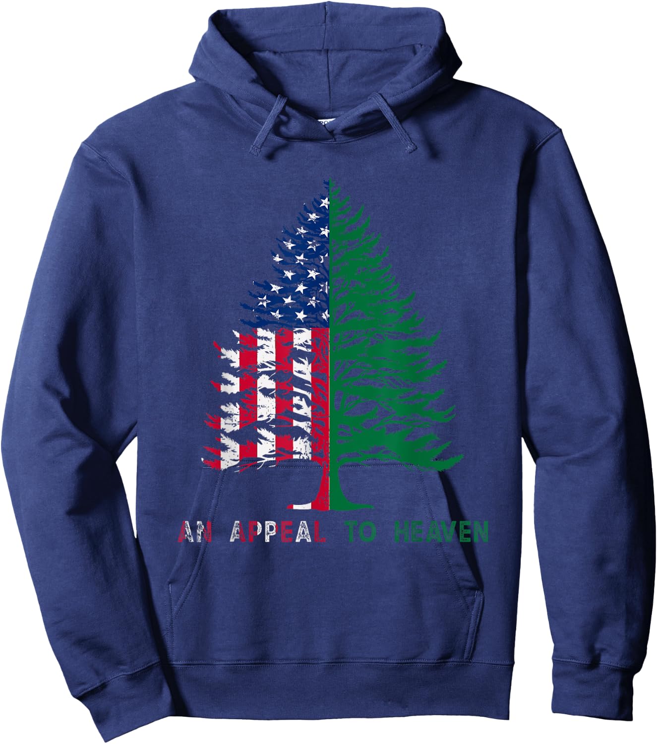 4th of July An Appeal To Heaven Flag Pine Tree Flag Men Hoodie - Hoodie | Navy
