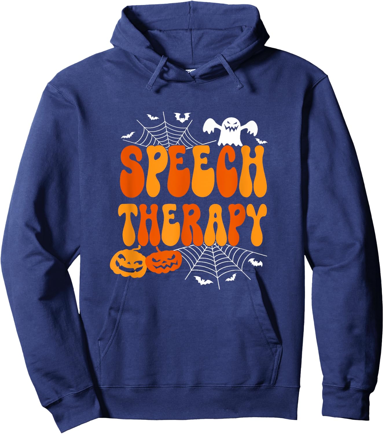 Speech Therapy Speech Therapist Speech Pathology Halloween Hoodie - Hoodie | Navy