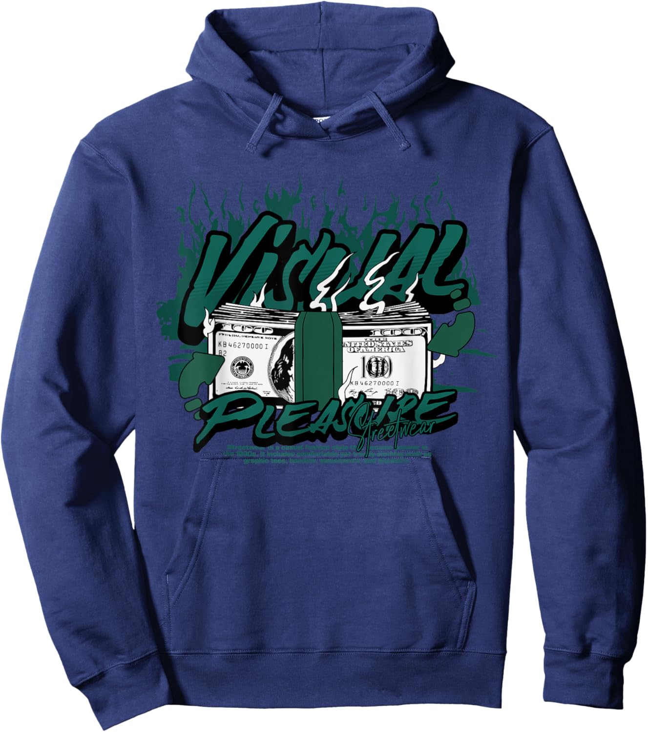 Visual Money Oxidized Green 4s Matching Women Hoodie - Hoodie | Navy