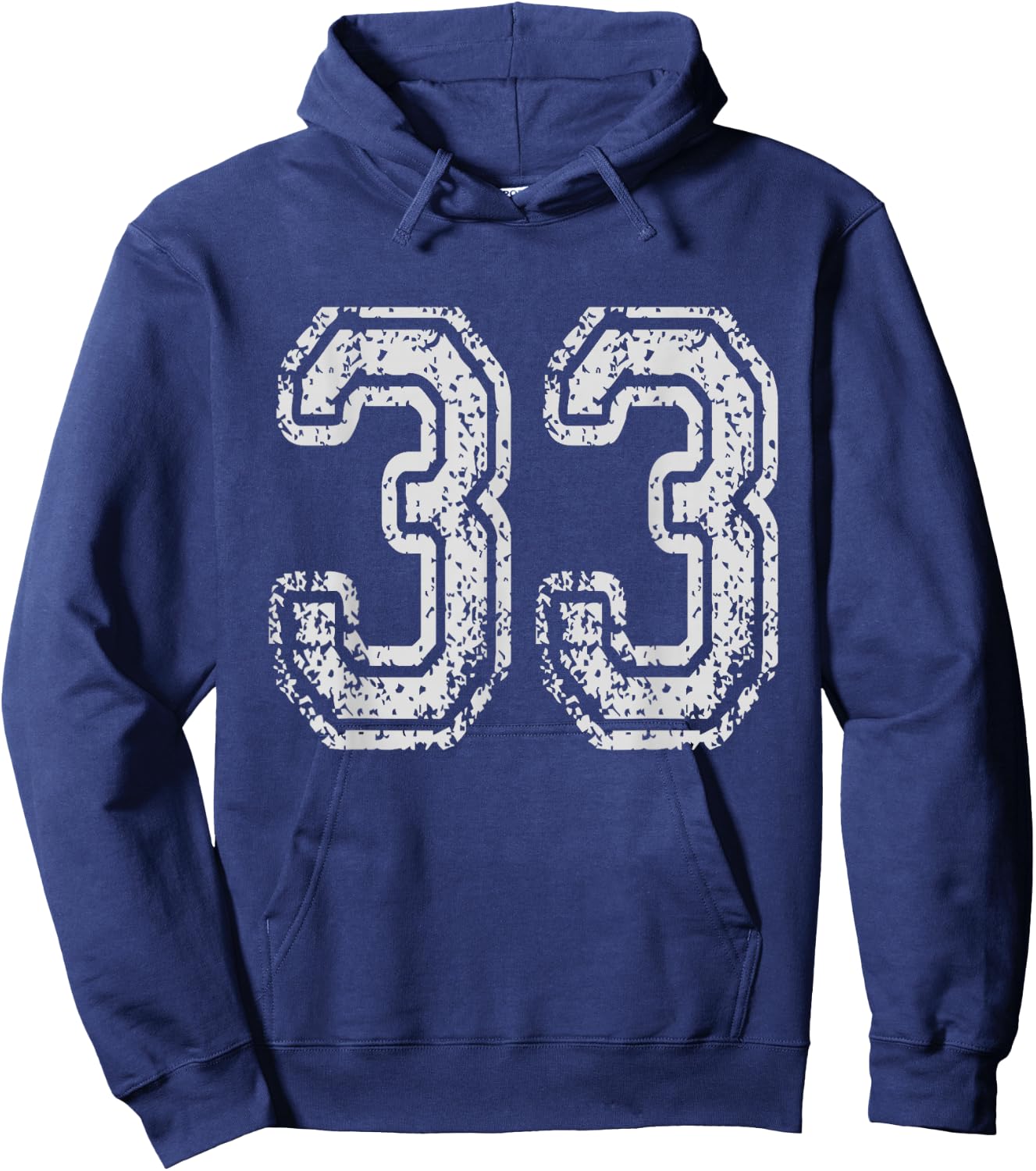 Team Jersey Uniforms Number 33 School Sports 33rd Birthday Hoodie - Hoodie | Navy