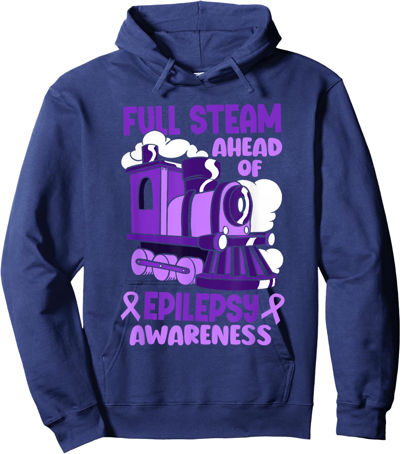 Epilepsy Warrior Awareness Month Epileptic Toddler Hoodie - Hoodie | Navy