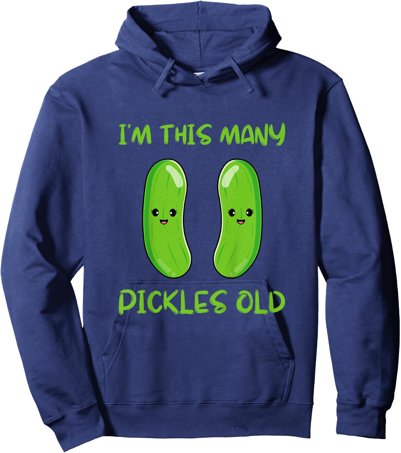 I'm This Many Pickles Old - 2nd Birthday 2 Years Old Bday Hoodie - Hoodie | Navy