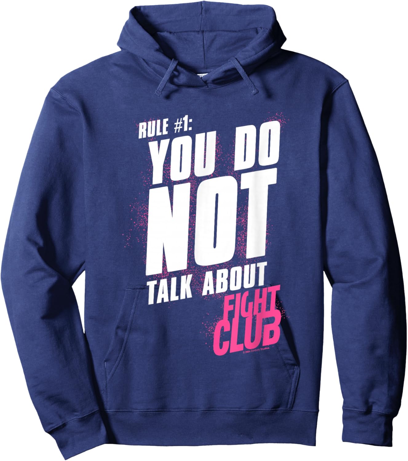 Fight Club Rule #1 You Do Not Talk About Fight Club Retro V2 Hoodie - Hoodie | Navy