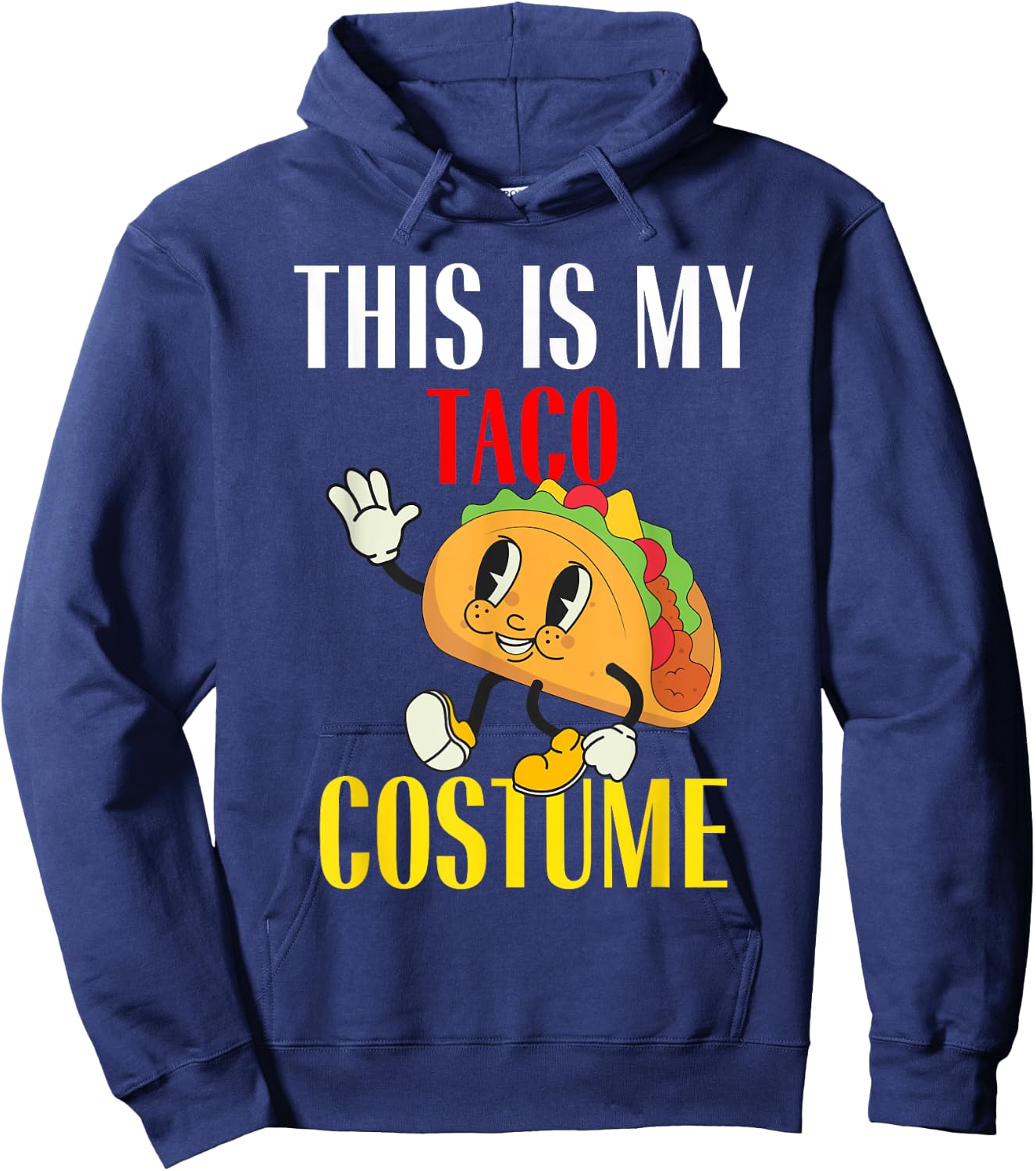 This is My Taco Costume Funny Lazy Halloween Costume Party Hoodie - Hoodie | Navy