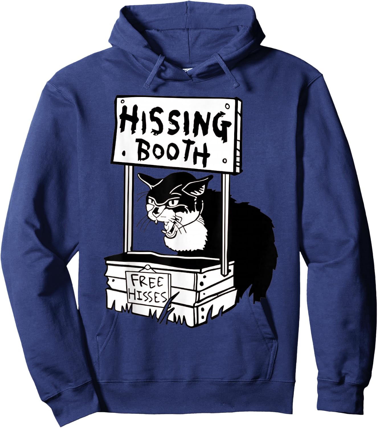 Hissing Booth cat Hoodie - Hoodie | Navy