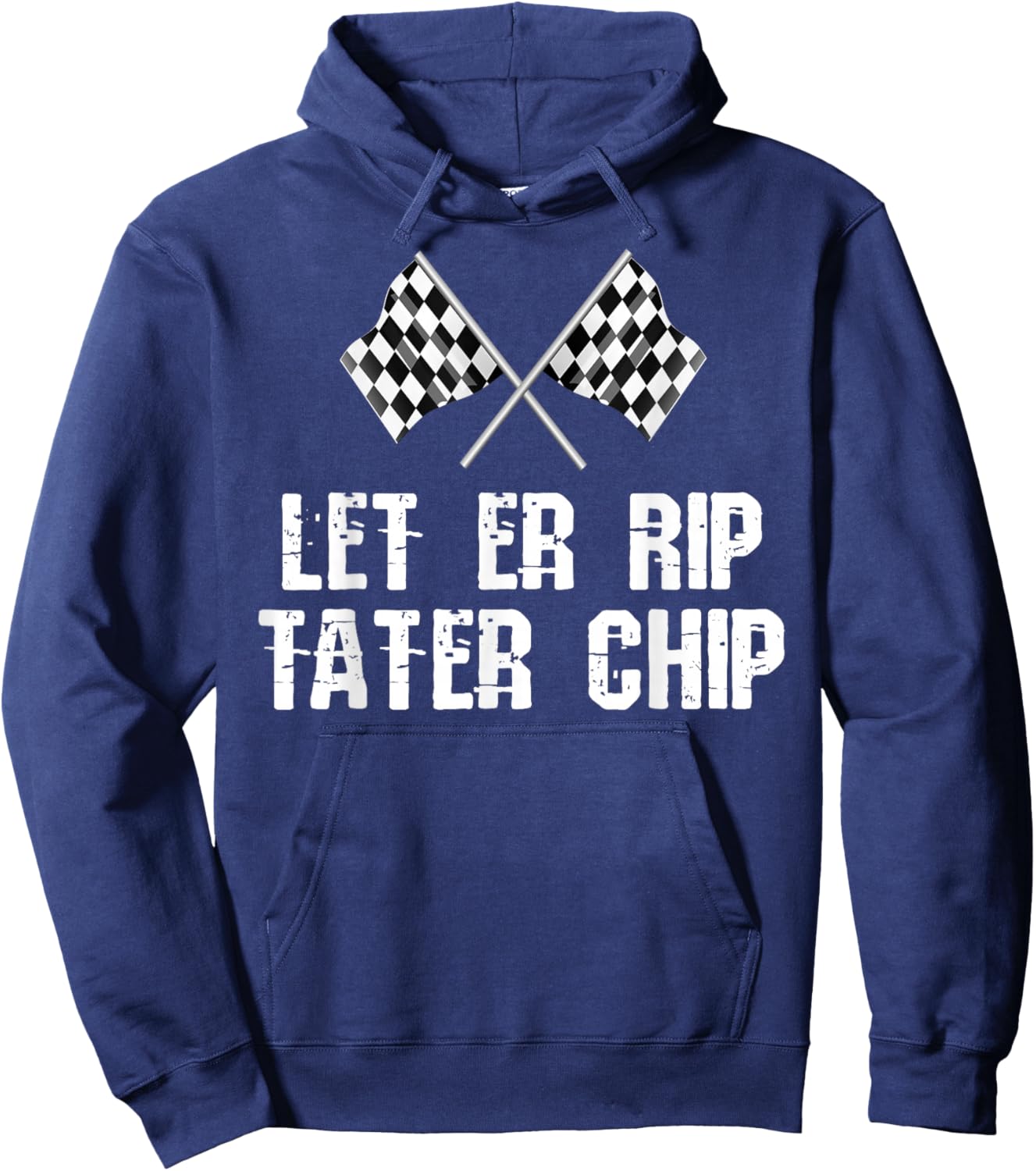 Let er Rip Tater Chip Flags Hoodie - Hoodie | Navy