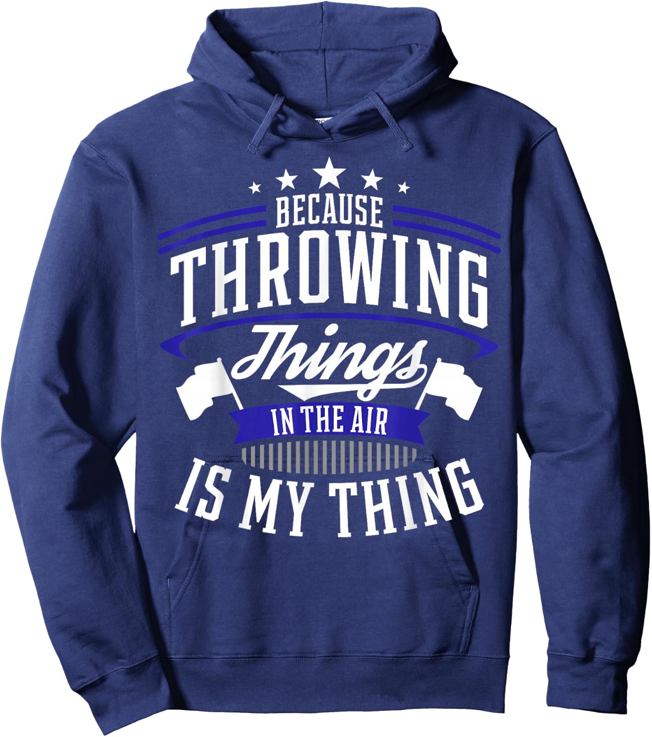 Winter Guard Color Guard Gift design Throwing Things Joke Hoodie - Hoodie | Navy