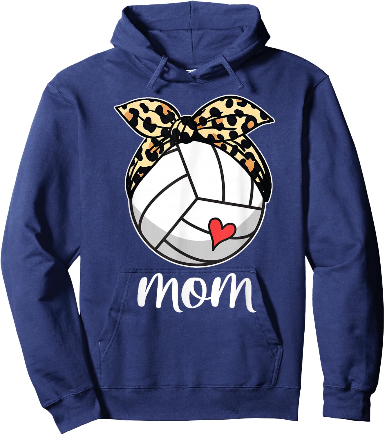 Mother's Day Volleyball Mom Volleyball Mothers Day Mom 2024 Hoodie - Hoodie | Navy
