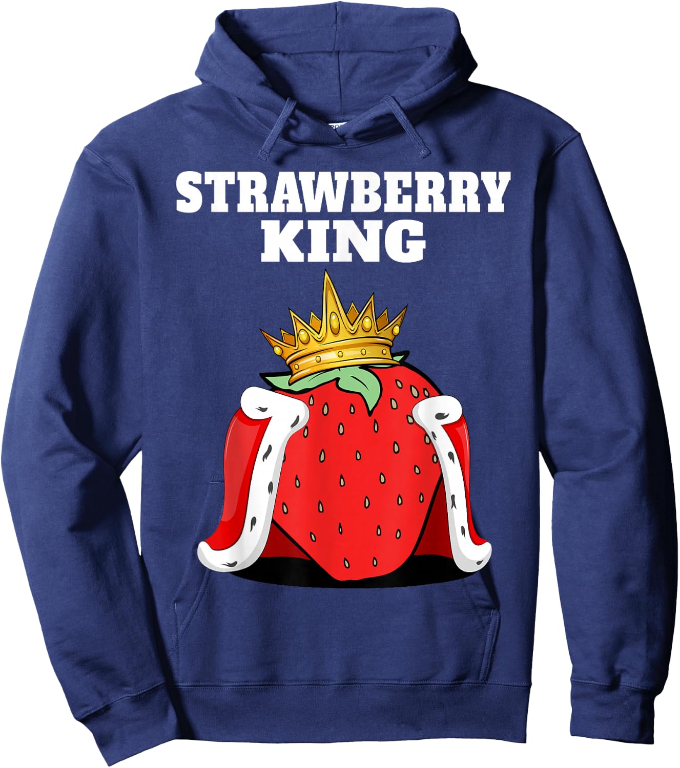Strawberry King | Men's Strawberrys Lover Shirt Strawberries Hoodie - Hoodie | Navy