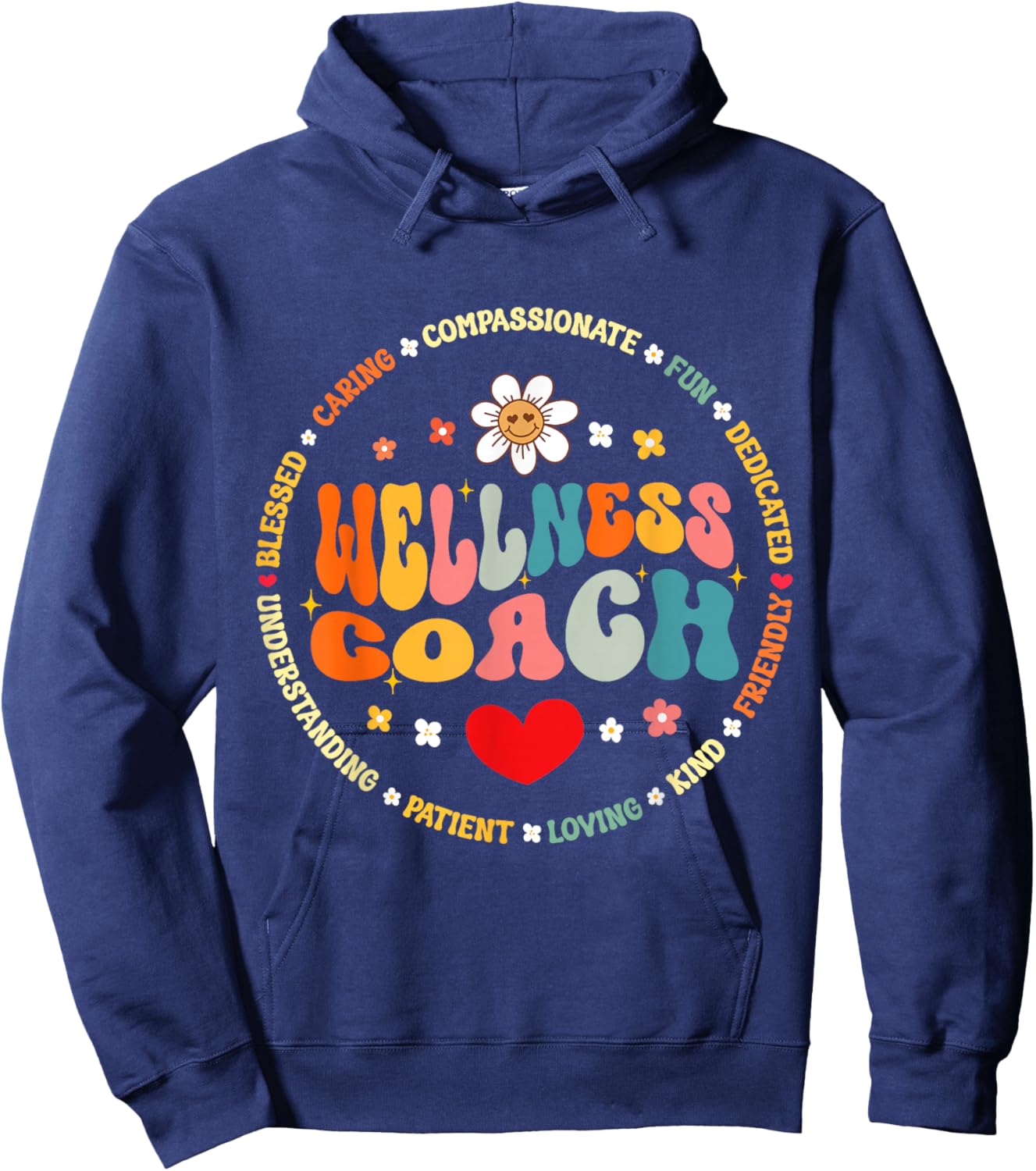 Cute Nutritionist Health And Wellness Coach Health Teacher Hoodie - Hoodie | Navy