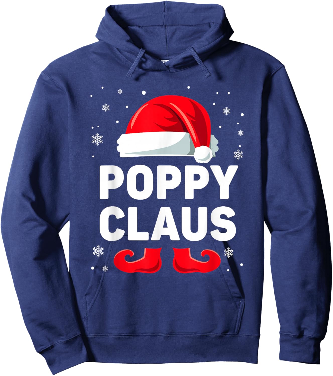Poppy Claus Christmas Matching Family Group Funny Xmas Hoodie - Hoodie | Navy