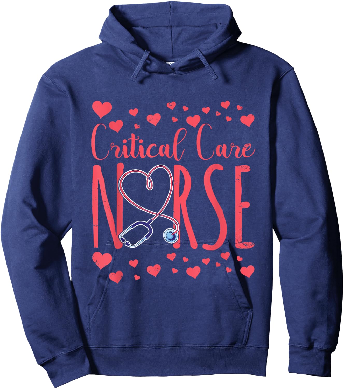 Critical Care Nurse Nurses Icu Nursing Critical Care Nurse Hoodie - Hoodie | Navy