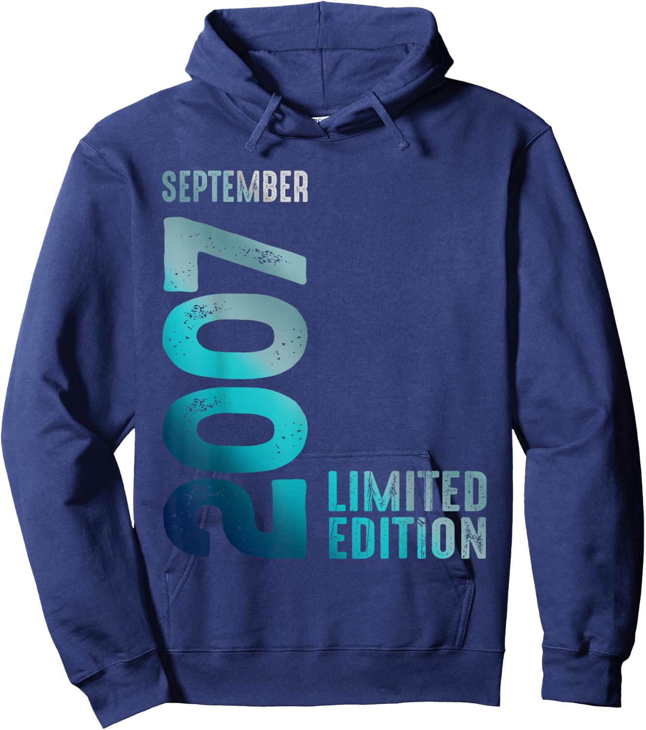 September 2007 Year 2007 Birthday Limited Edition Hoodie - Hoodie | Navy
