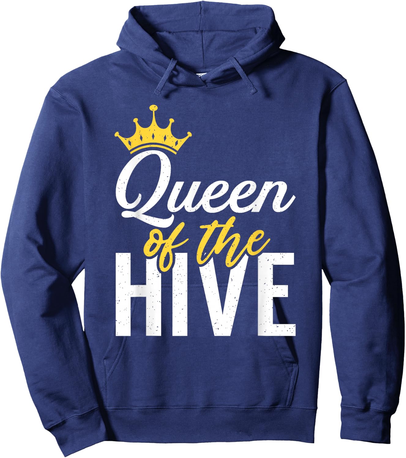 Queen of the Hive Bee Lover Beekeeping Hoodie - Hoodie | Navy