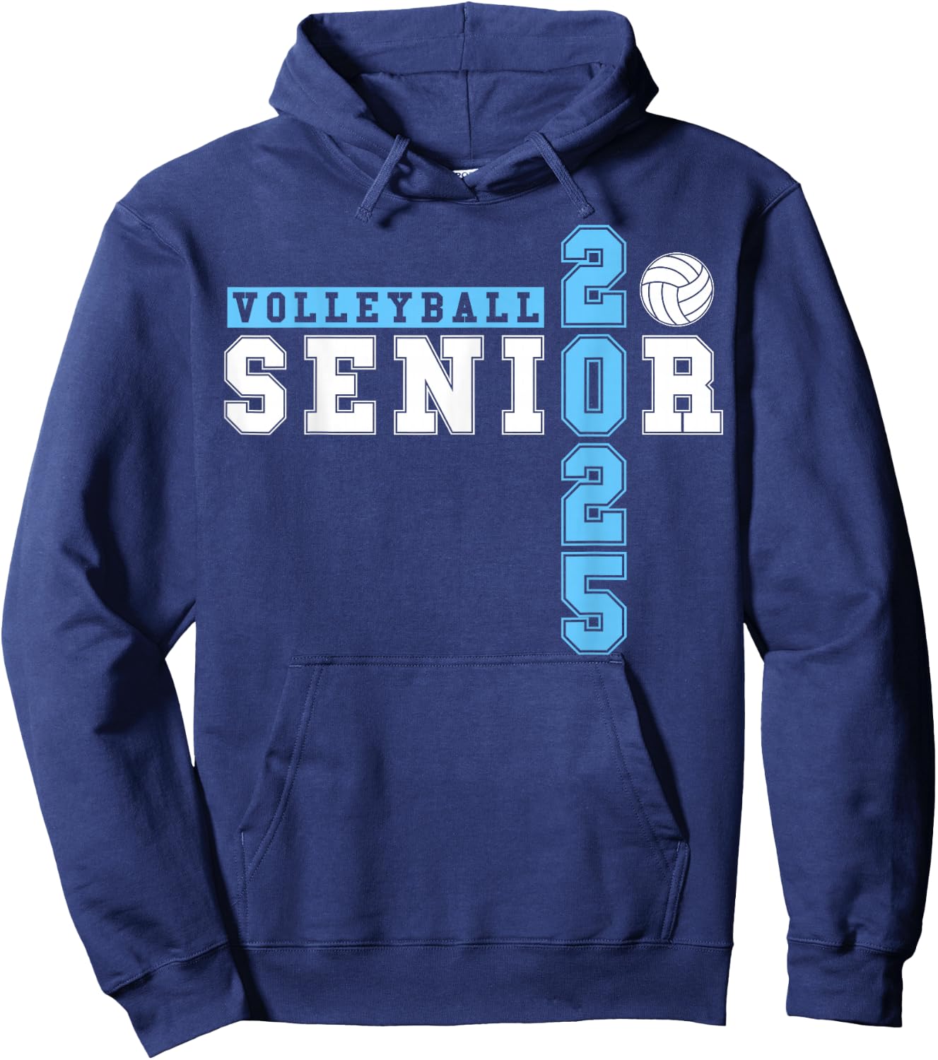 Volleyball Senior Night Volleyball Senior 2025 Graduation 20 Hoodie - Hoodie | Navy