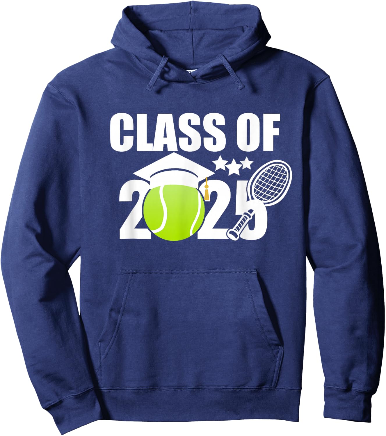 Class of 2025 Graduation Senior Tennis Player Gifts Hoodie - Hoodie | Navy