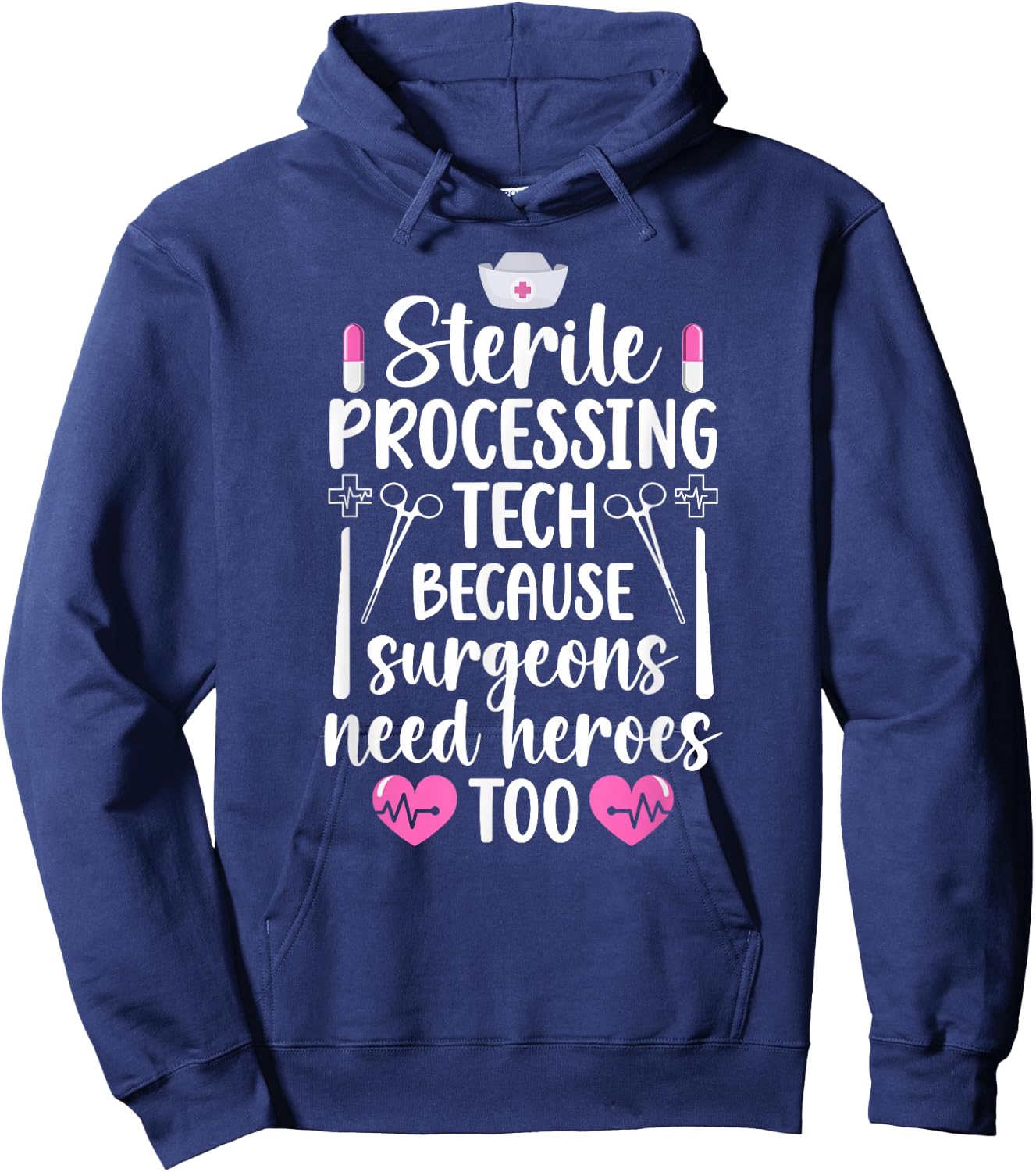 Sterile Processing Tech Best Sterile Processing Technician Hoodie - Hoodie | Navy