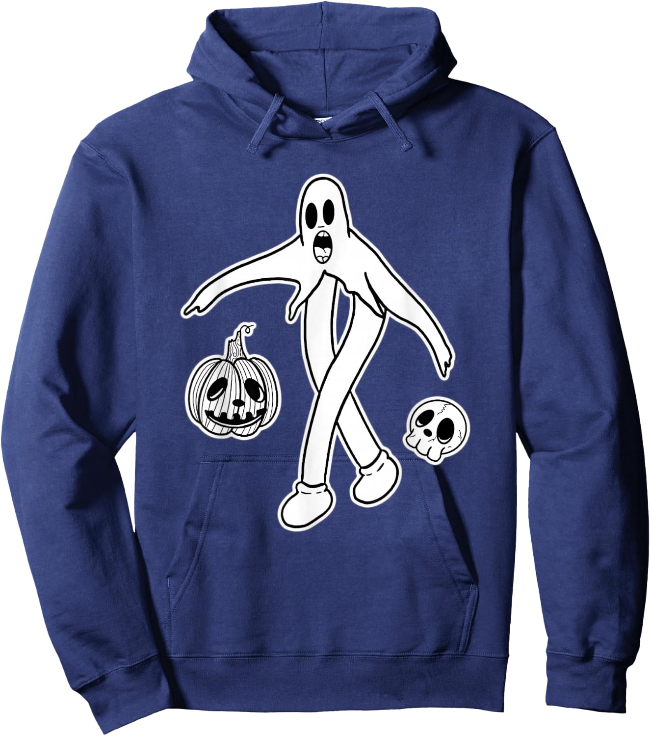 Koko the Clown Ghost Skull Jack-o-Lantern Pumpkin Hoodie - Hoodie | Navy