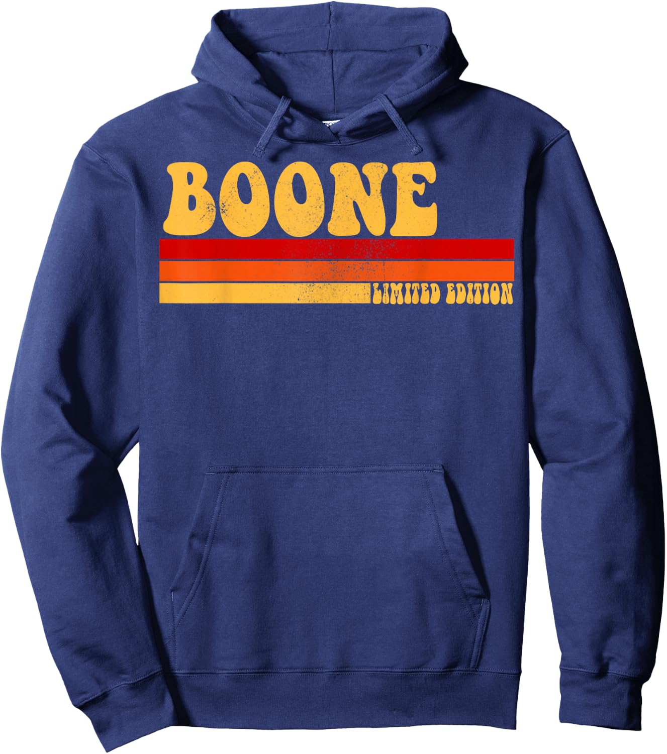 BOONE Name Personalized Idea Men Retro Vintage BOONE Hoodie - Hoodie | Navy