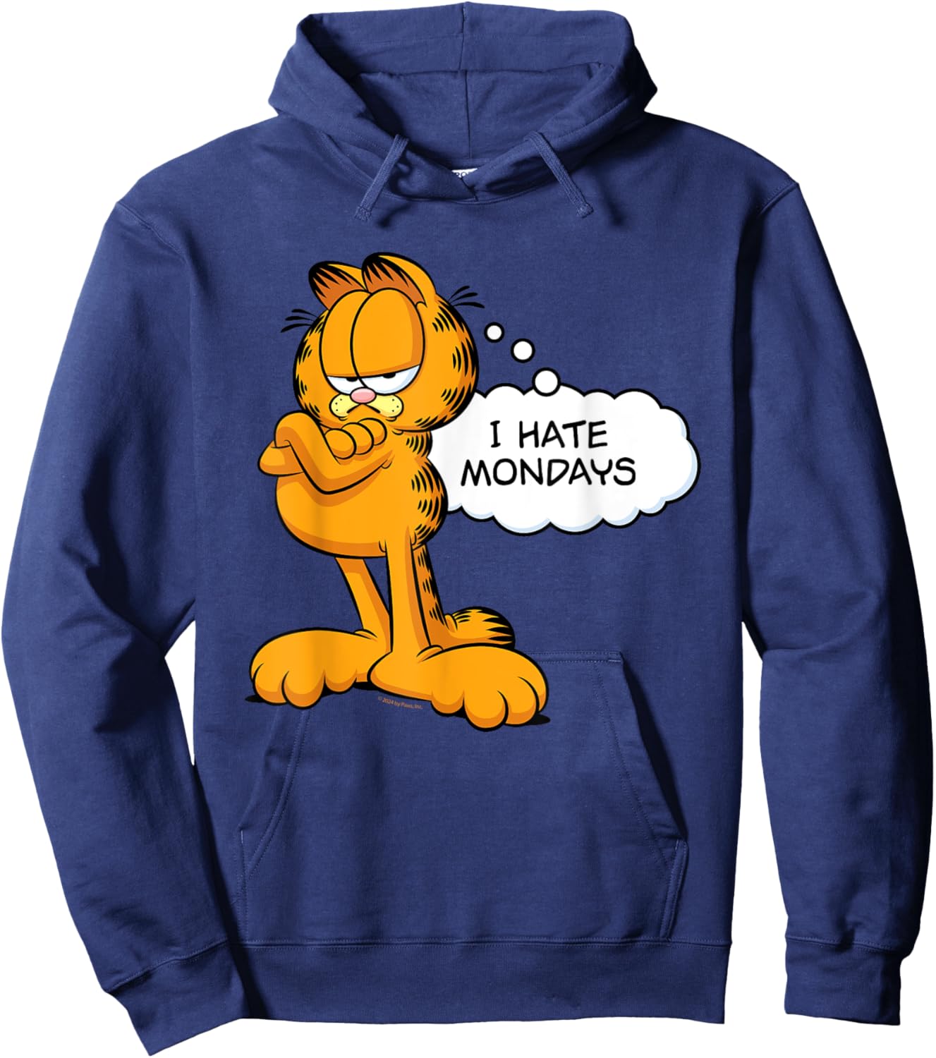 Garfield I Hate Mondays Hoodie - Hoodie | Navy