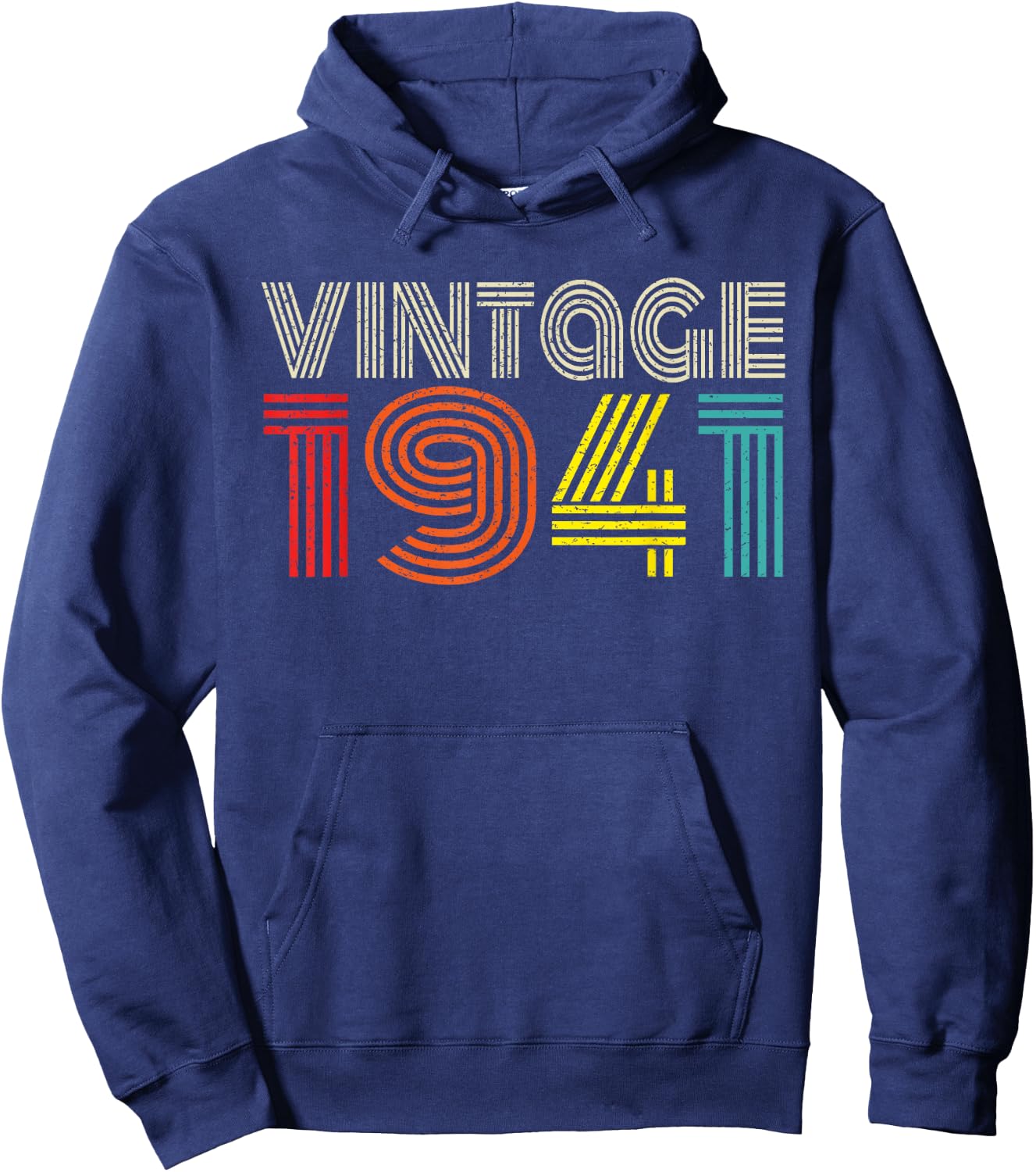 Vintage 1941 Classic 1941 Men Women Vintage Year Birthday Hoodie - Hoodie | Navy