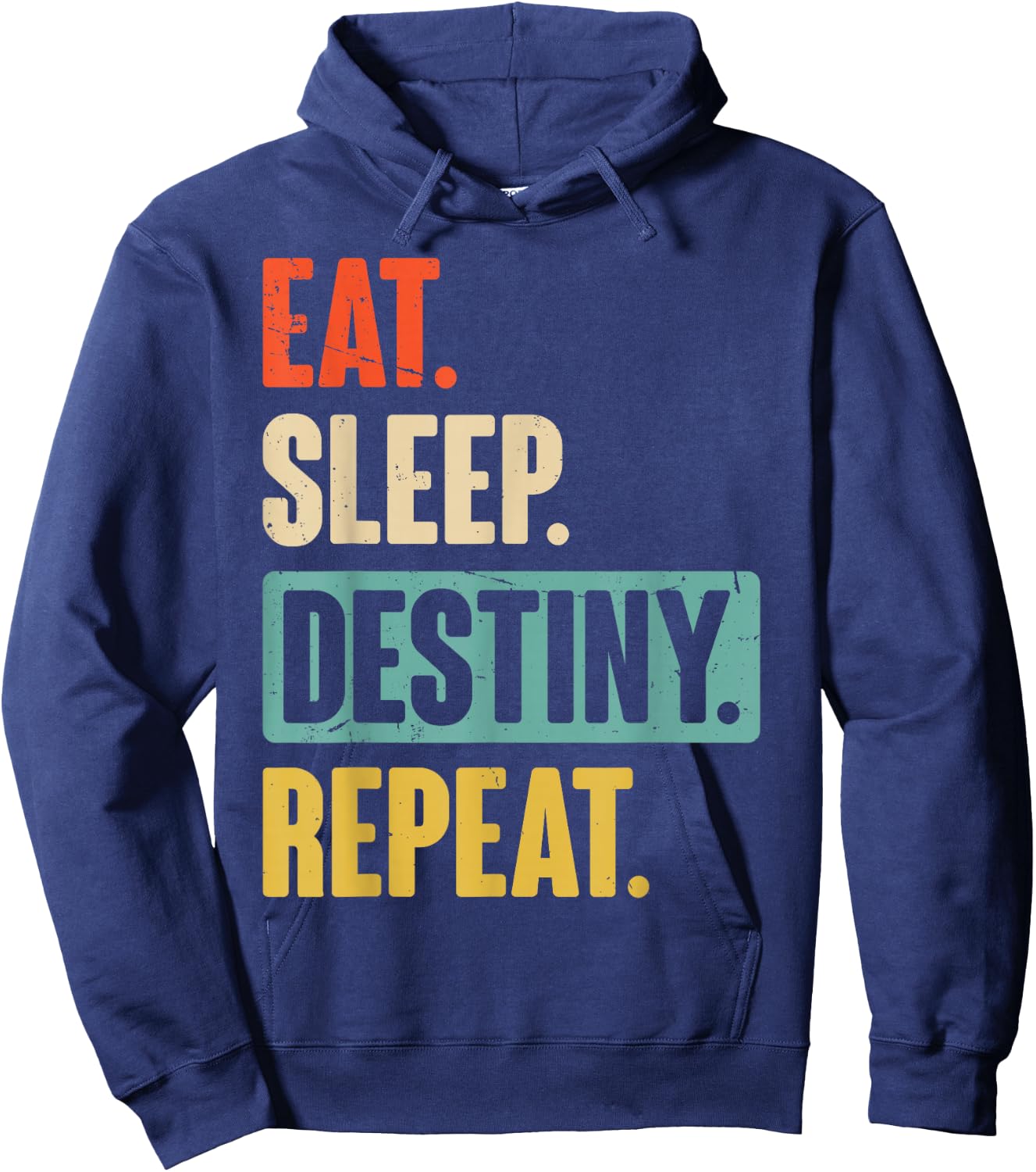 Eat Sleep Destiny Repeat Funny Video Games Gaming Gift Hoodie - Hoodie | Navy