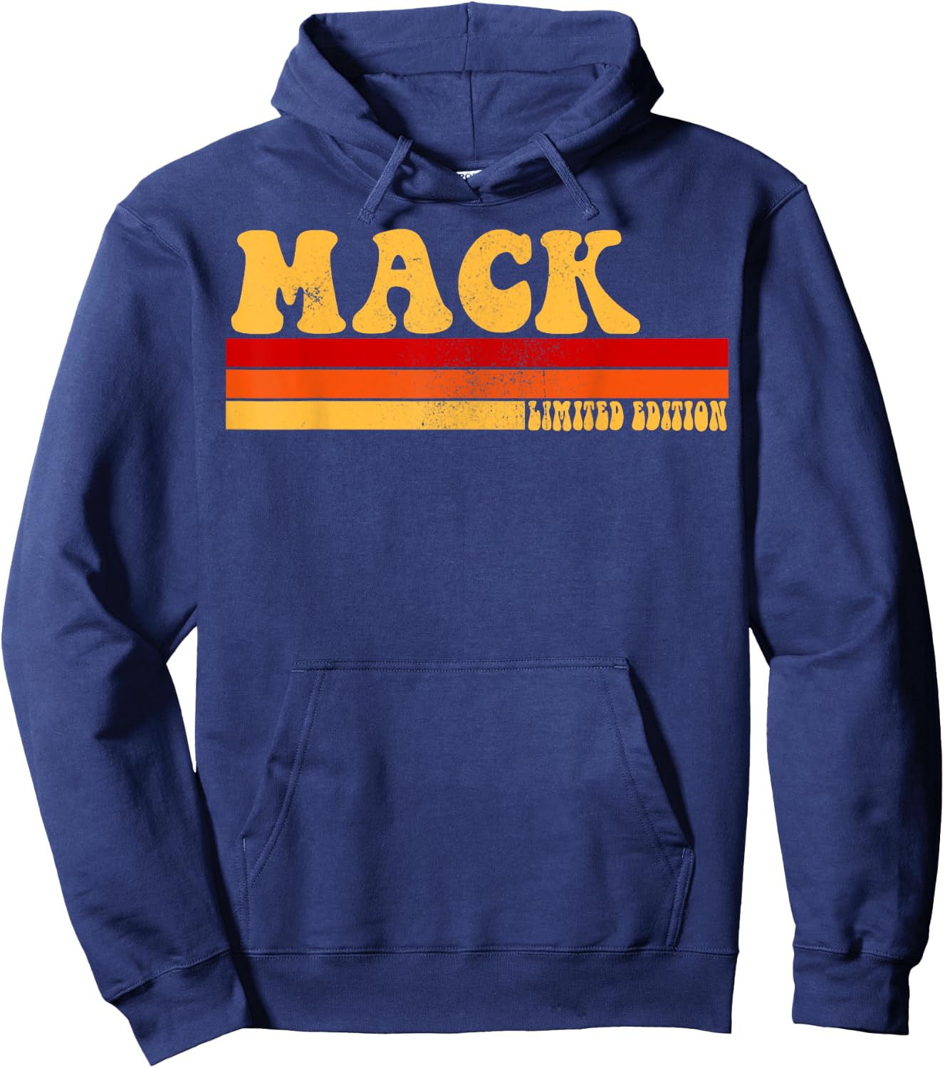 MACK Name Personalized Idea Men Retro Vintage MACK Hoodie - Hoodie | Navy