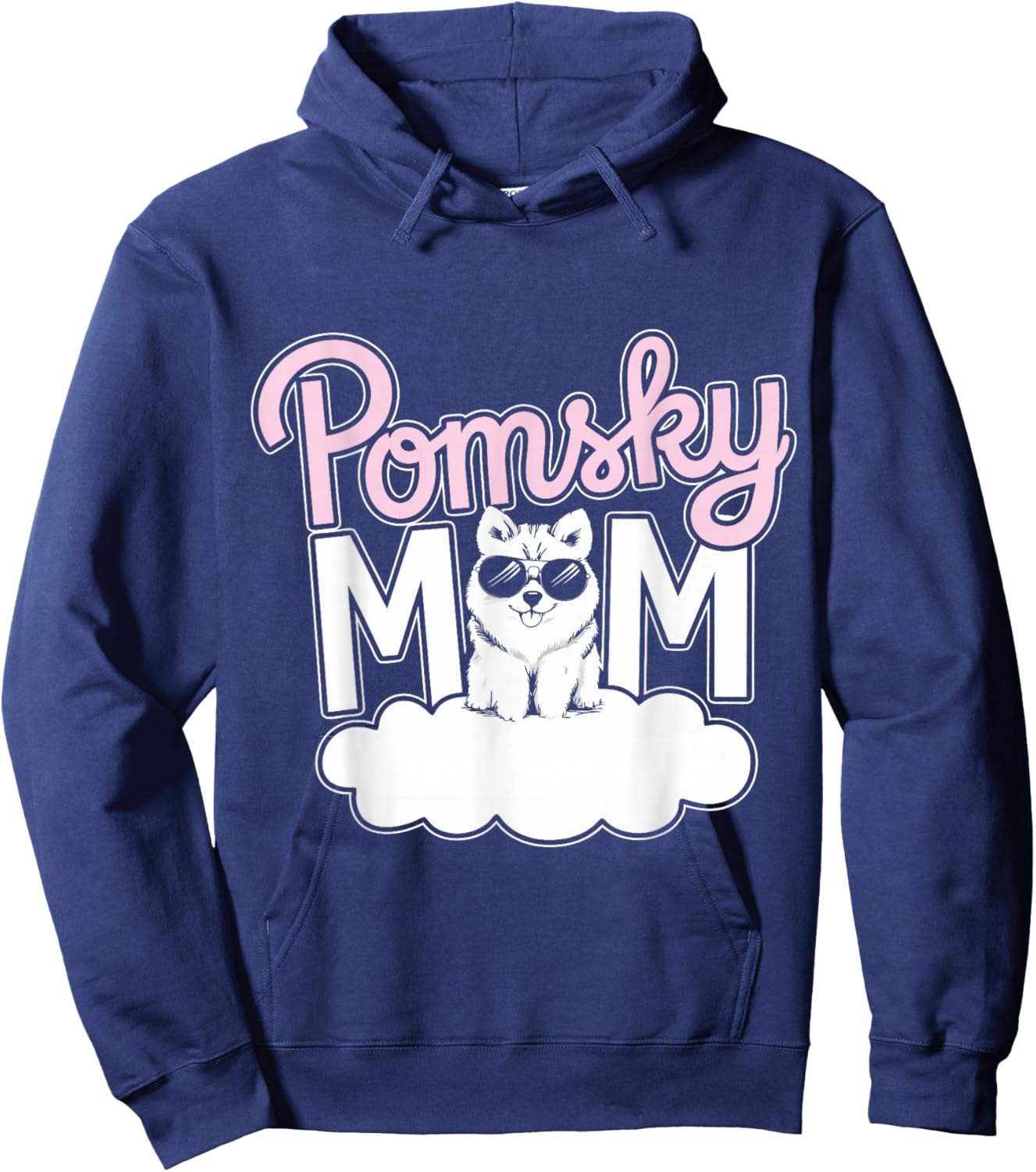 Cute Pomsky Mom Pomsky Dog Owner Mother Of Pomskies Hoodie - Hoodie | Navy