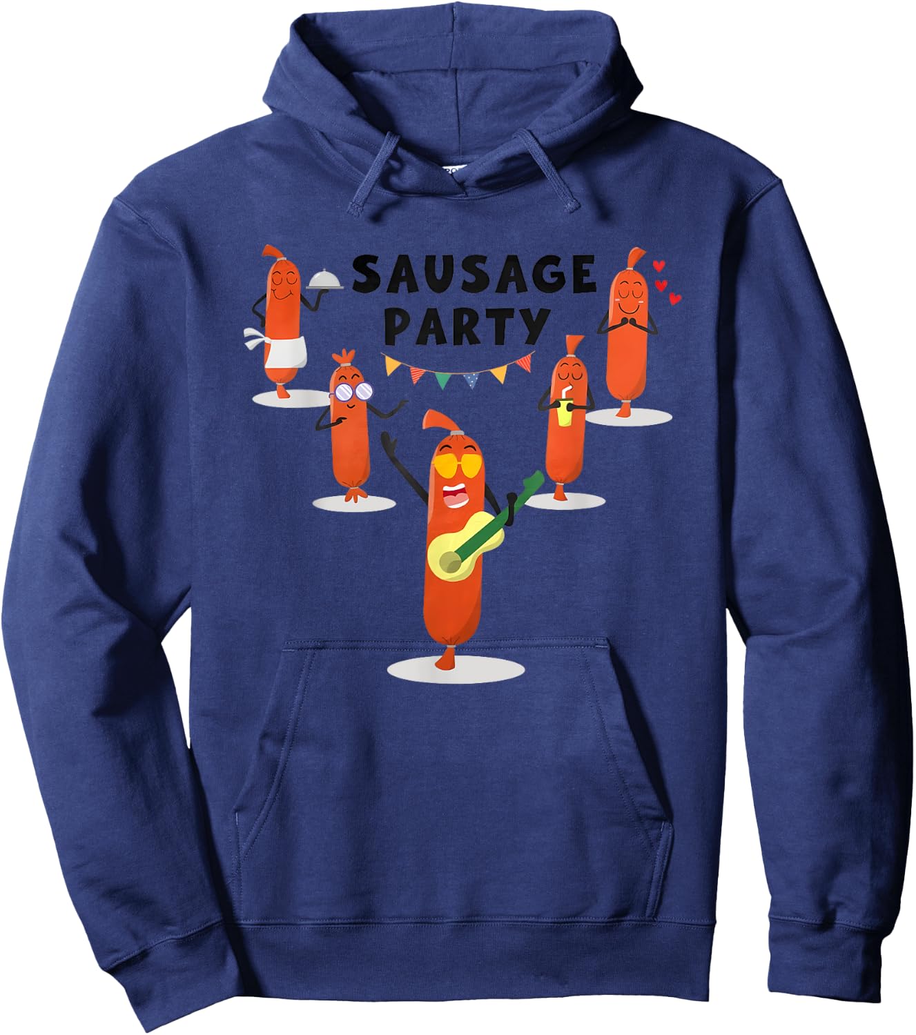 Sausage Fest Sausage Party Graphic Funny sausage Hoodie - Hoodie | Navy
