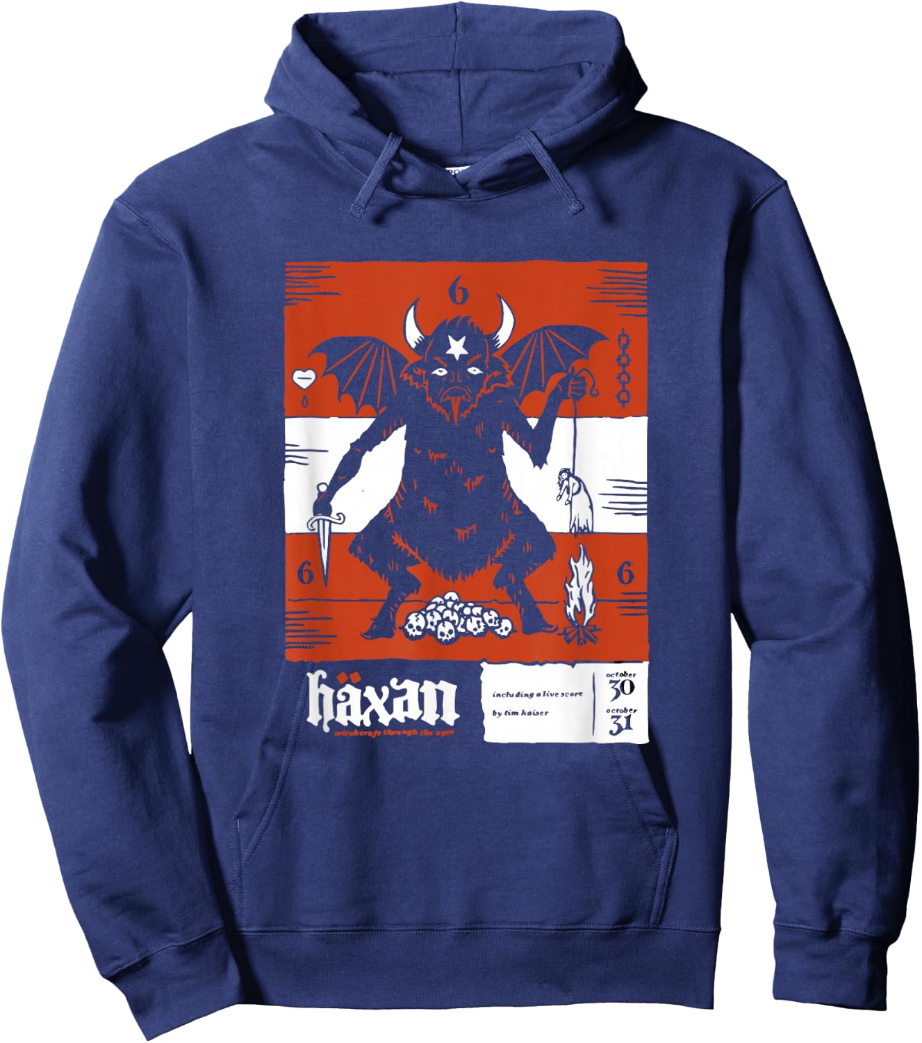 Häxan (1922) Movie Poster Devil Satan Sabbath Silent Film Hoodie - Hoodie | Navy