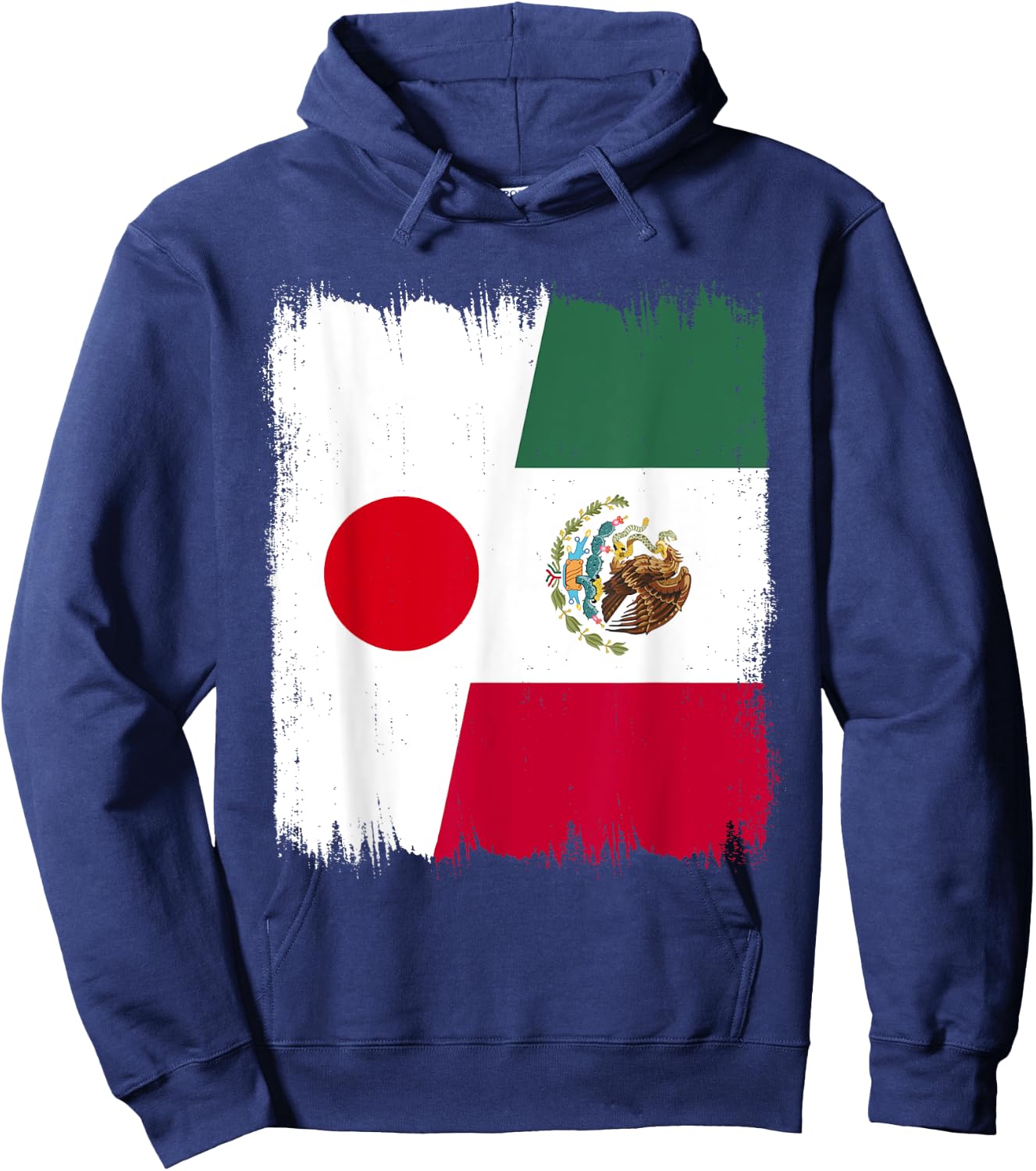 Japan Mexico Flag Japanese Mexican Roots Hoodie - Hoodie | Navy