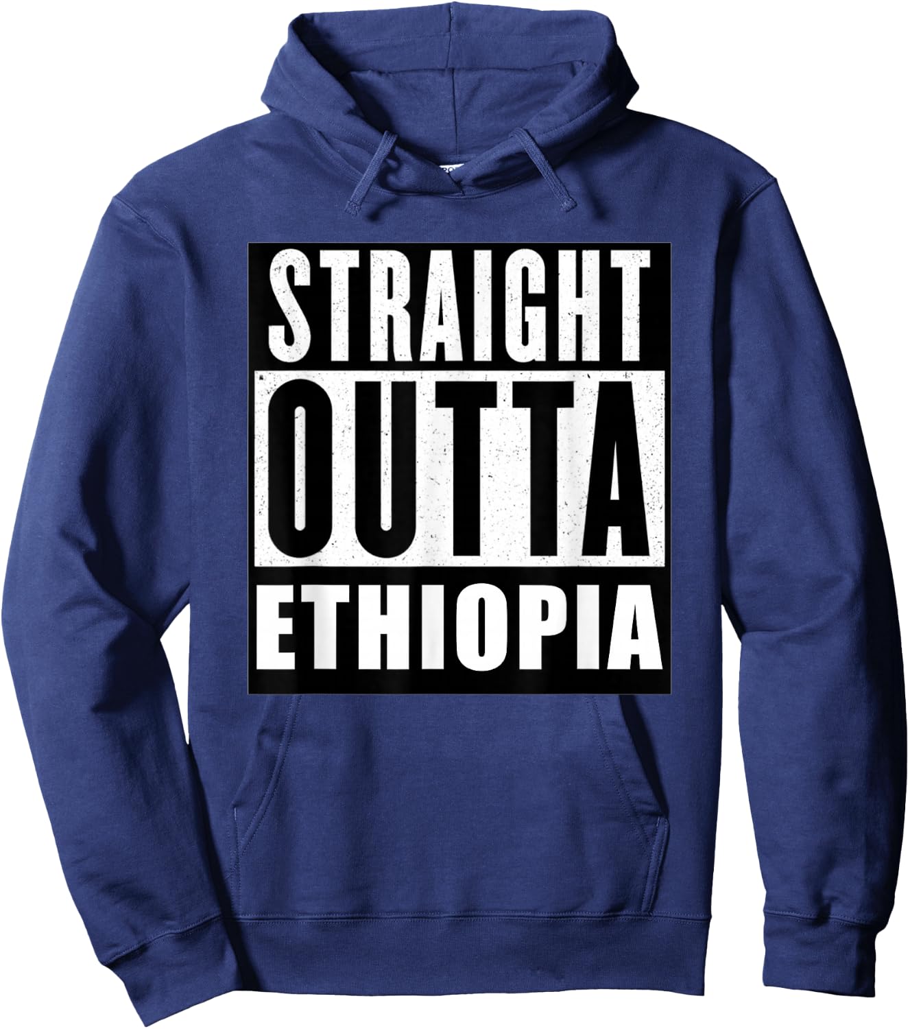 Women Gift Straight Outta Ethiopia A Proud Ethiopian Art Hoodie - Hoodie | Navy