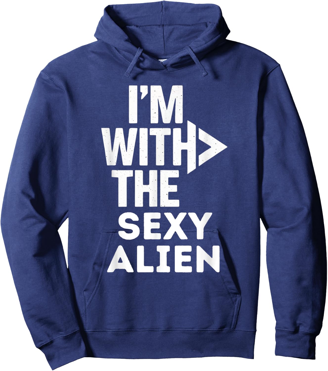I'm With The Sexy Alien Funny Costume Couples Matching Hoodie - Hoodie | Navy