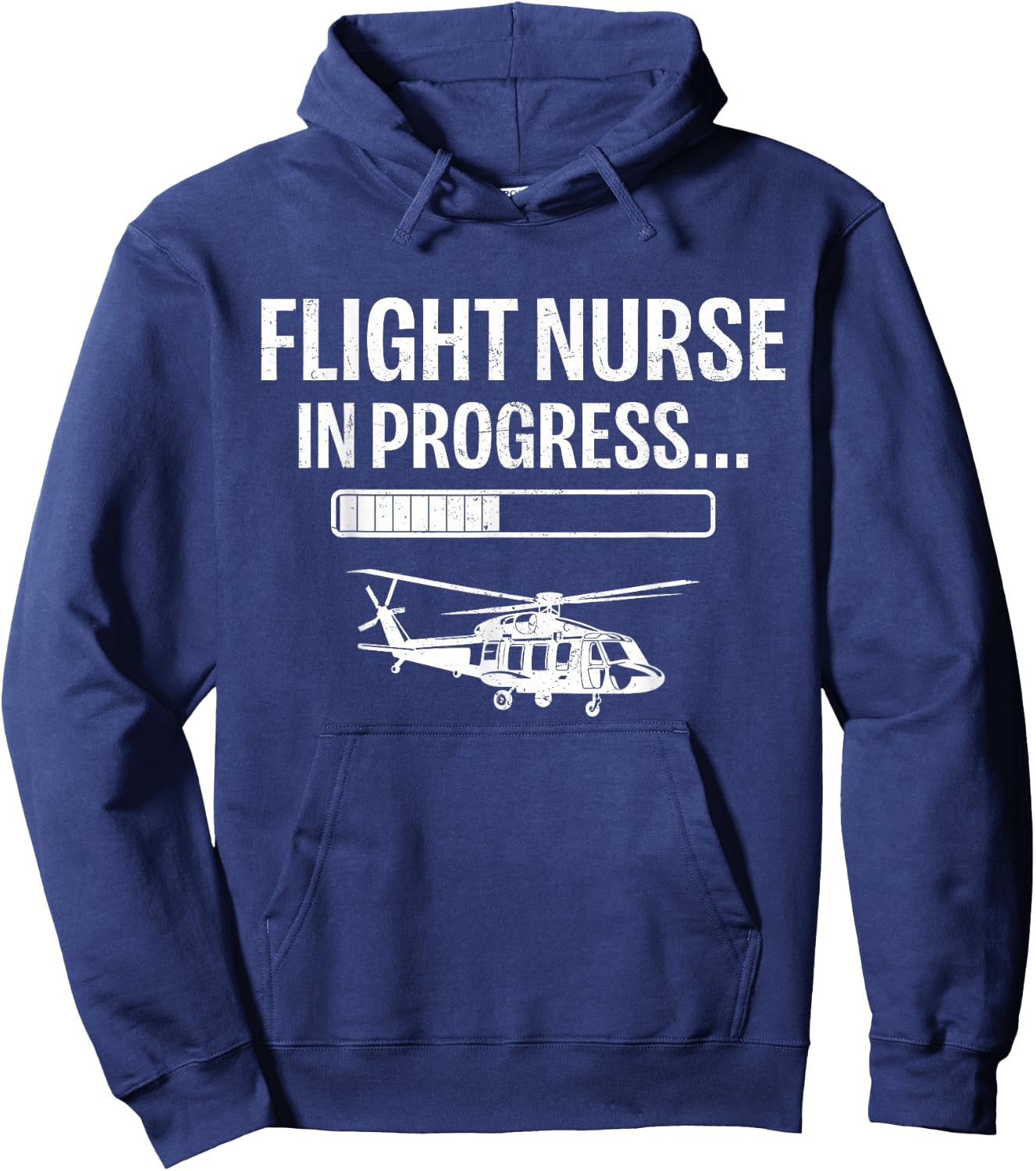 Flight Nursing School Student Future Flight Nurse - -Adults - Black - Small - Short Sleeve Hoodie - Hoodie | Navy